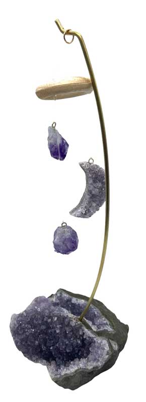 9" Amethyst table chime (image for) 9" Amethyst table chime